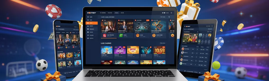 Přehled herní nabídky MostBet Casino - sloty, živé hry a crash hry